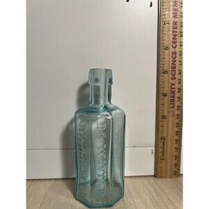 Dr. Wistar's Balsam of Wild Cherry Medicine Bottle Blue 12 oz